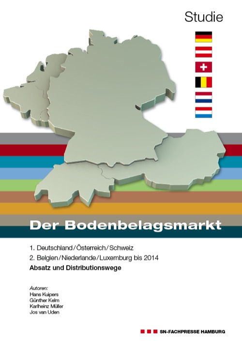 <h2>Der gesamte Bodenbelagsmarkt 2008-2014</h2><b>Studie "Der Bodenbelagsmarkt in <br>1. Deutschland/Österreich/Schweiz <br>2. Belgien/Niederlande/Luxemburg bis 2014. <br>Absatz und Distributionswege"</b><br><br><br><br>Erscheinungstermin: Oktober 2013<br><br>Herausgeber: SN-Verlag<br><br><br>Autoren:<br><br>Günther Kelm<br><br>Hans Kuipers<br><br>Karlheinz Müller<br><br>Jos van Uden<br><br><br>Umfang: ca. 300 Seiten mit über <br>500 Schaubildern und Tabellen<br><br>Verfügbar: Ab 28. Oktober<br><br>Preis: 1.480 EUR (zzgl. MwSt. + Versand) oder 1.180 EUR (zzgl. MwSt. + Versand) im Abonnement für 3 Jahre<br><br><br><br>Bestellungen:<br> <br>SN-Fachpresse<br><br>An der Alster 21<br><br>20099 Hamburg<br><br>Tel.: 040/24 84 54-0<br><br>Fax: 040/2 80 37 88<br><br>E-Mail: iris.koeppen@snfachpresse.de Absatzzahlen für Bodenbeläge in D/A/CH und Benelux