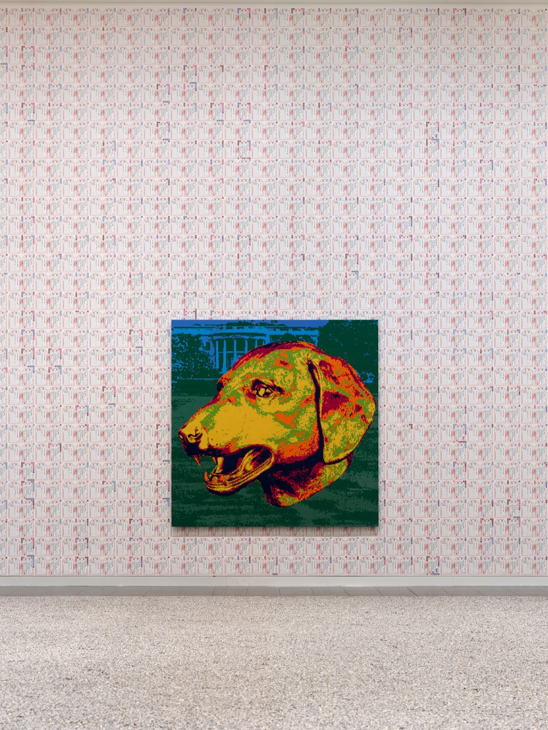 Caspar druckte Tapete für Ai Weiwei 