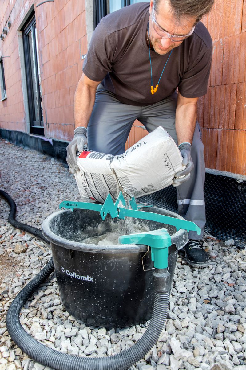 Staubfrei arbeiten und mischen 