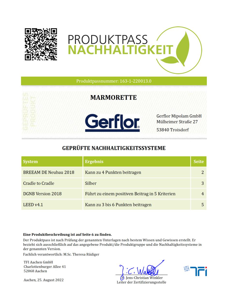 TFI Aachen stellt "Produktpass Nachhaltigkeit" vor