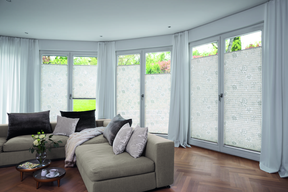 Plissees aus recycelten Rohstoffen 