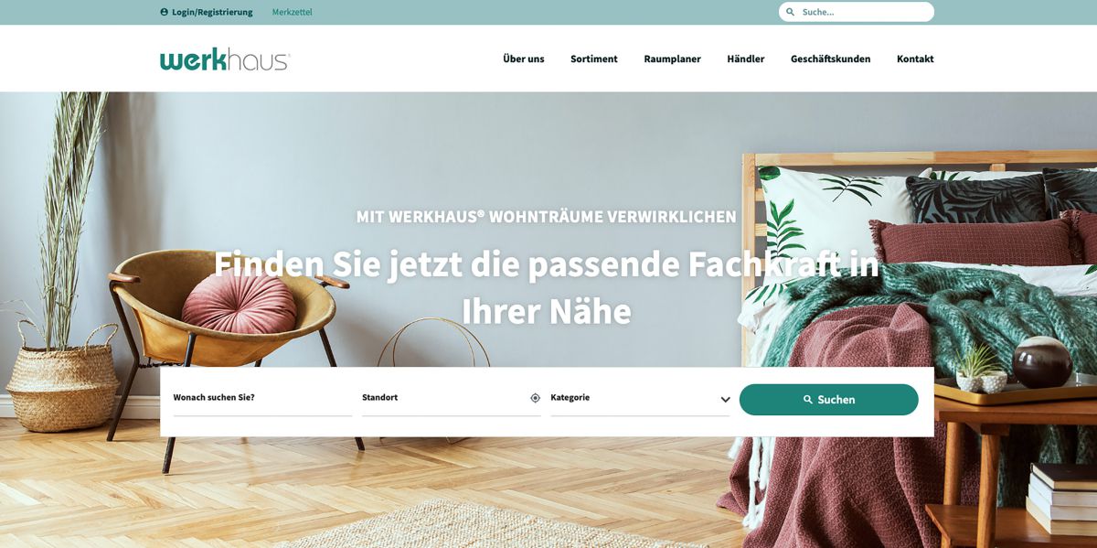 Werkhaus-Website mit vielen neuen Features