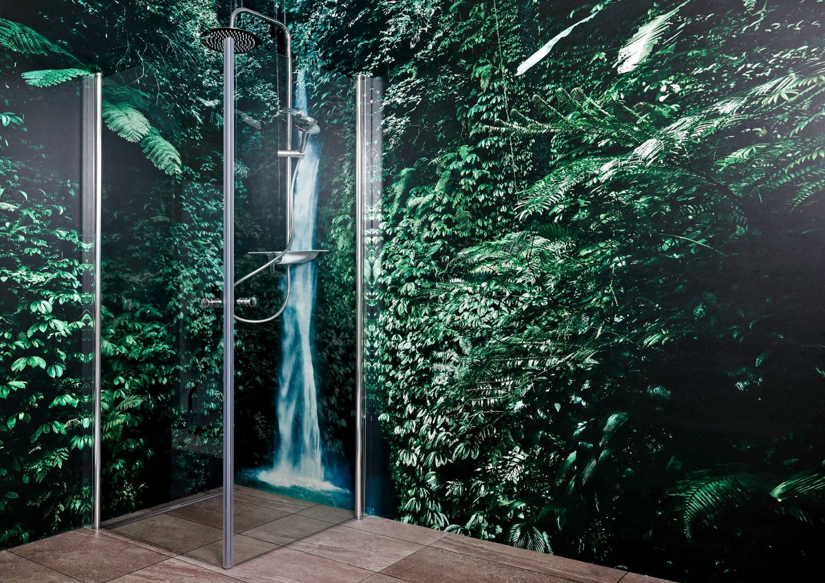 Digitaldrucktapete für mehr Lifestyle im Bad