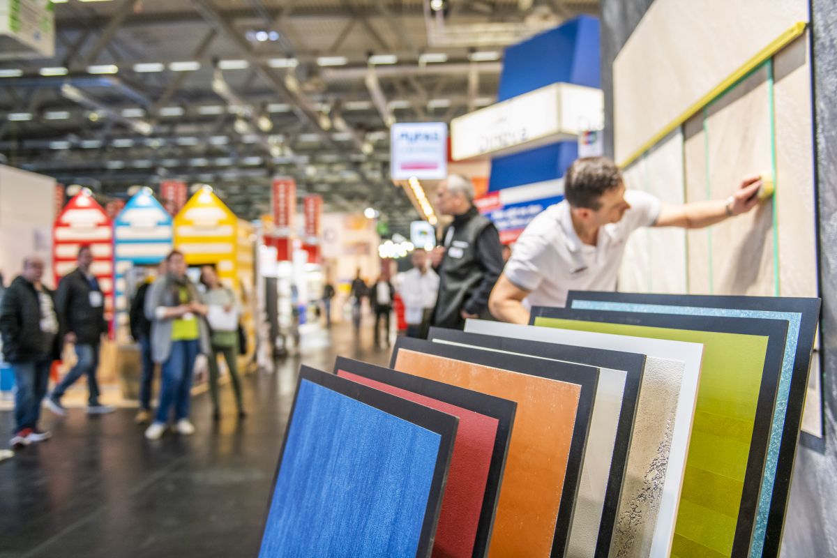 Messe Farbe mit neuem Design und Konzept