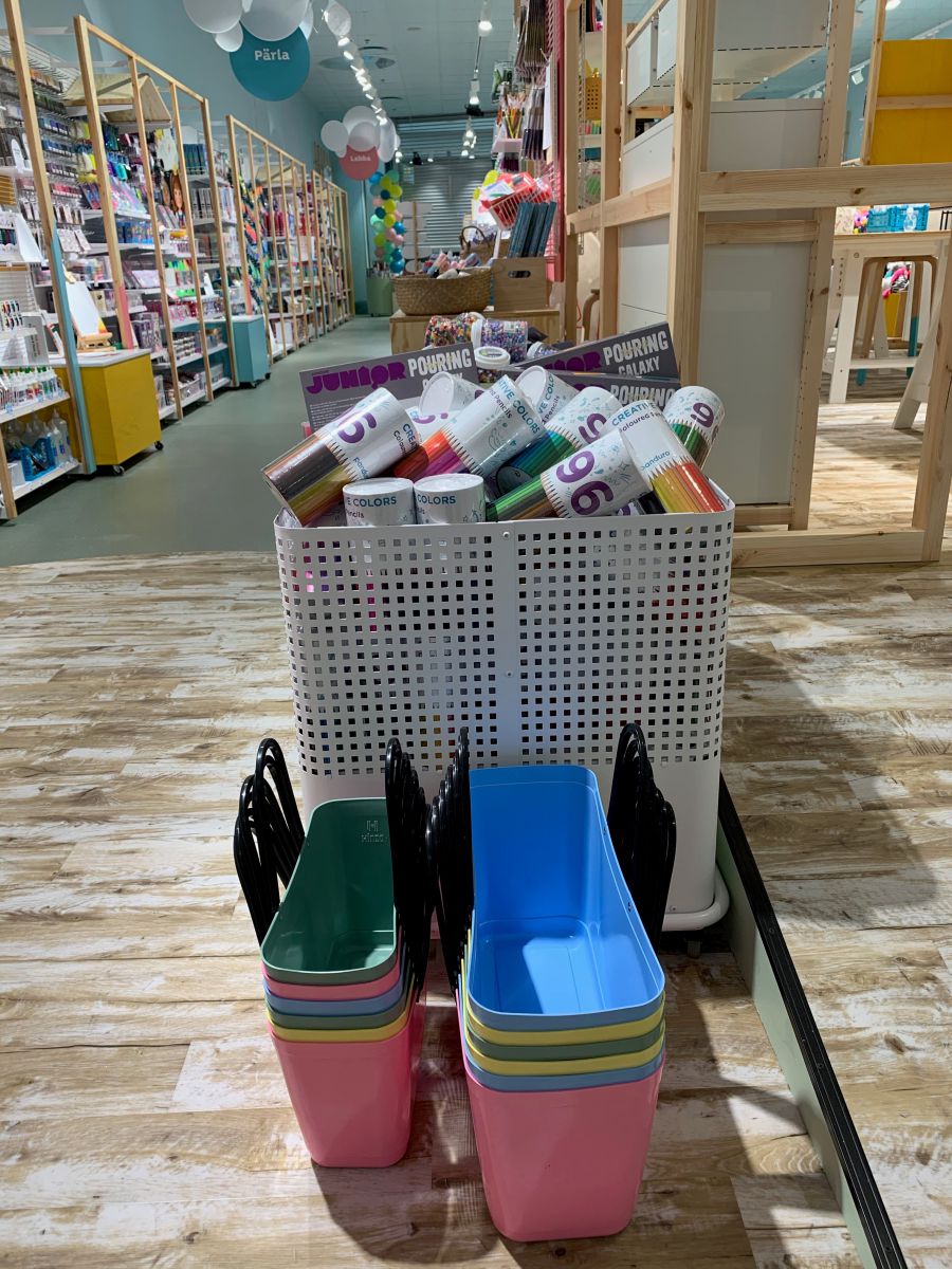 Basteln und Einkaufen auf inspirierendem Boden