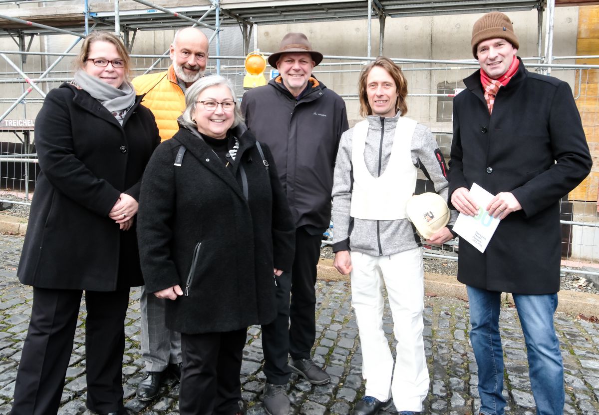 Richtfest beim Deutschen Tapetenmuseum