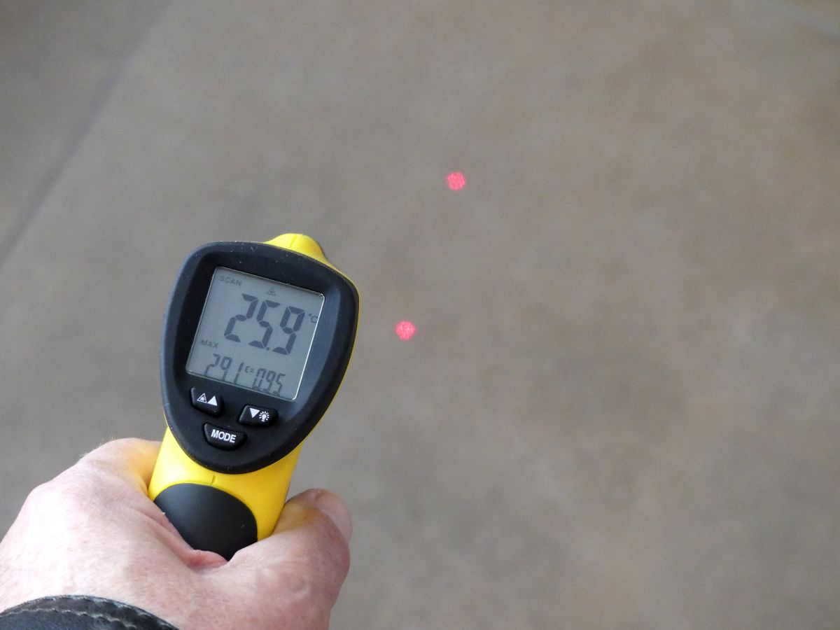 Schichten des Bodenaufbaus quasi verbrannt