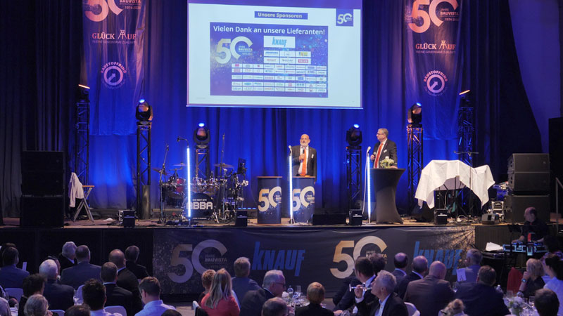 Bauvista feiert 50 Jahre Sparte Baustoff-Fachhandel