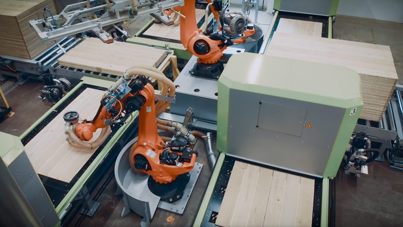 Eine der modernsten Parkettstraßen Europas