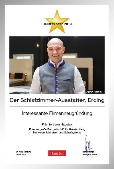 Der Schlafzimmer-Ausstatter-Bettenfachhändler Urkunde Der Schlafzimmer-Ausstatter