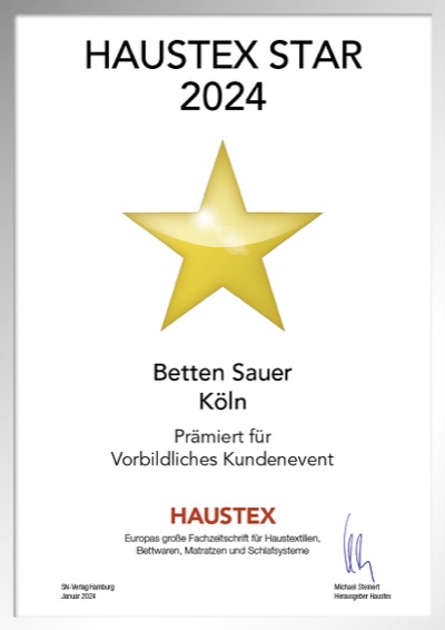 Bettenhaus Klümpers - Urkunde Bettenhaus Klümpers