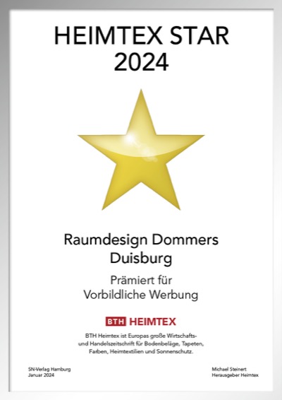 Raumdesign Dommers GmbH - Urkunde Raumdesign Dommers GmbH