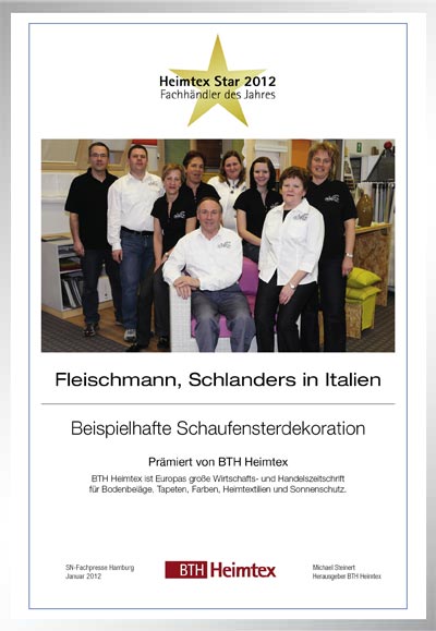 Fleischmann-Bettenfachhändler Urkunde Fleischmann