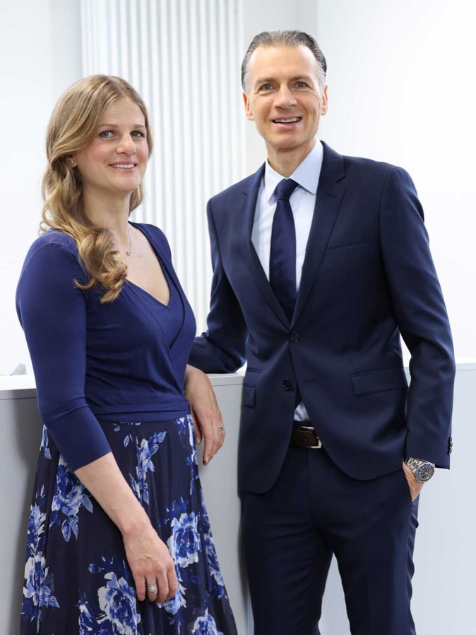 Beatrice Kiesel-Luik und Thomas Müllerschön Kiesel Bauchemie: Geschäftsführer Thomas Müllerschön wechselt in Beirat