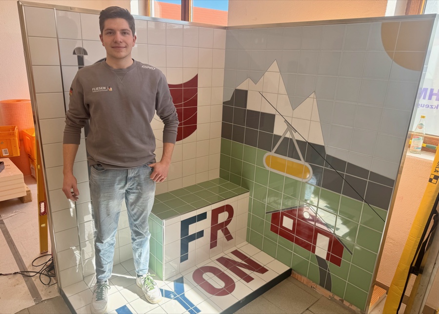 Fliesenleger Robin Liebler fährt zur Berufe-WM