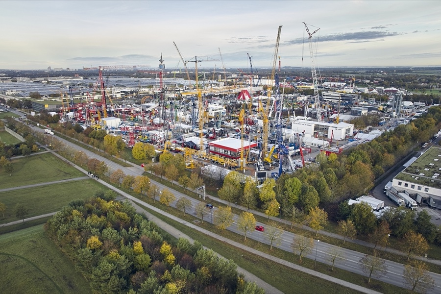 Die Bauma findet vom 7. bis 13. April 2025 auf dem Münchner Messegelände statt. Messe Bauma 2025: Mehr als 3.500 Aussteller präsentieren sich in München