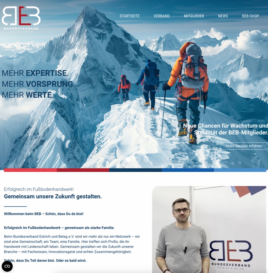 BEB: Neue, moderne Webseite gelauncht