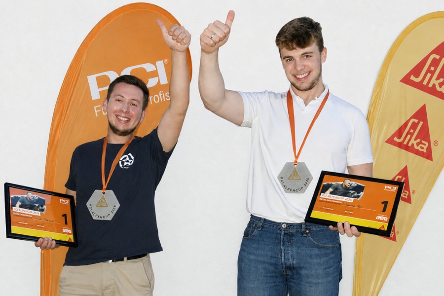 Die Sieger des PCI-Alpencups: Team Frankreich mit Nathanael Ball und Samuel Retiere. 5. PCI-Alpencup: Frankreich holt Titel